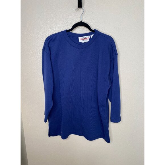 Vintage International Sportswear Blue Sweater Long Sleeve 2X Polyester - Picture 1 of 7